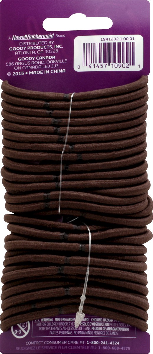 slide 2 of 6, Goody Chocolate Cake Ouchless Elastics 4Mm, 30Ct, 1 ct