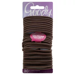Goody Chocolate Cake Ouchless Elastics 4Mm, 30Ct