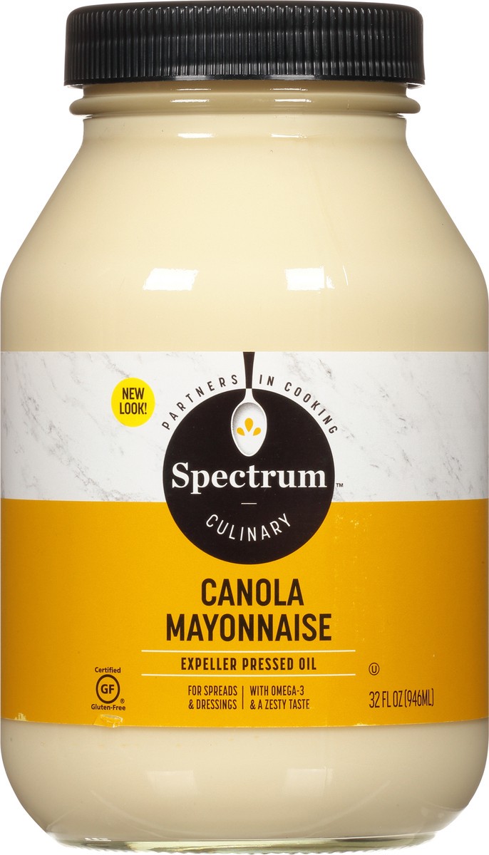 slide 5 of 8, Spectrum Naturals Canola Mayonnaise, 32 oz