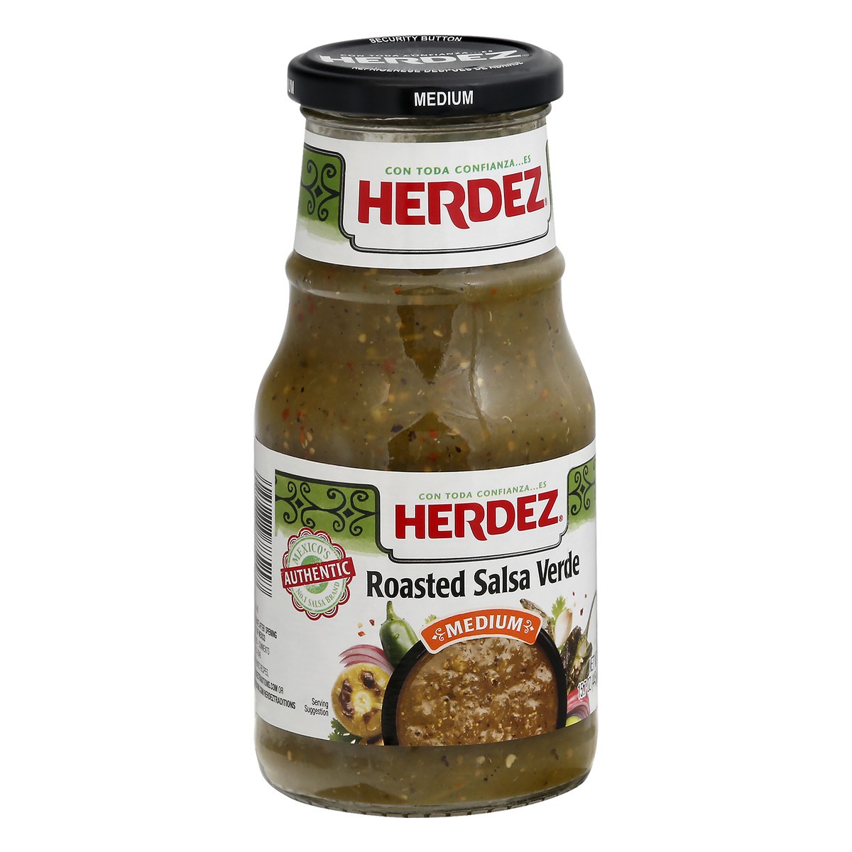 slide 3 of 9, Herdez Roasted Medium Salsa Verde 15.7 oz, 15.7 oz