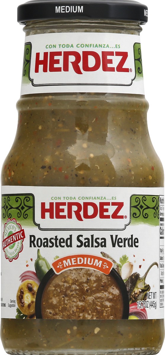 slide 4 of 9, Herdez Roasted Medium Salsa Verde 15.7 oz, 15.7 oz