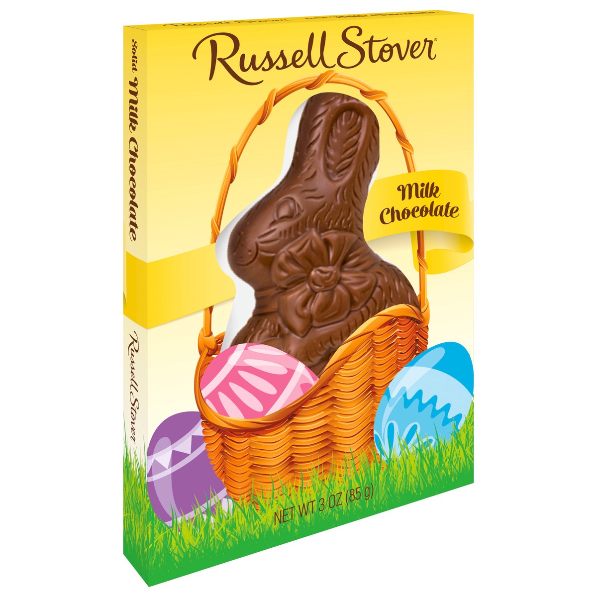 slide 6 of 8, Russell Stover Easter Solid Milk Chocolate Easter Bunny, 3 oz., 3 oz