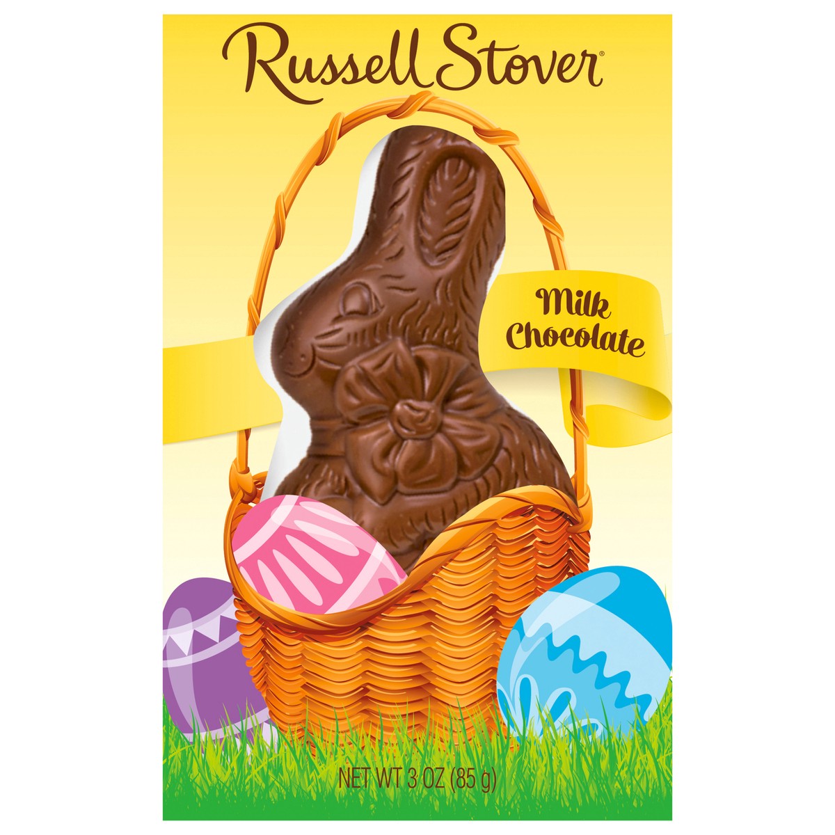 slide 1 of 8, Russell Stover Easter Solid Milk Chocolate Easter Bunny, 3 oz., 3 oz