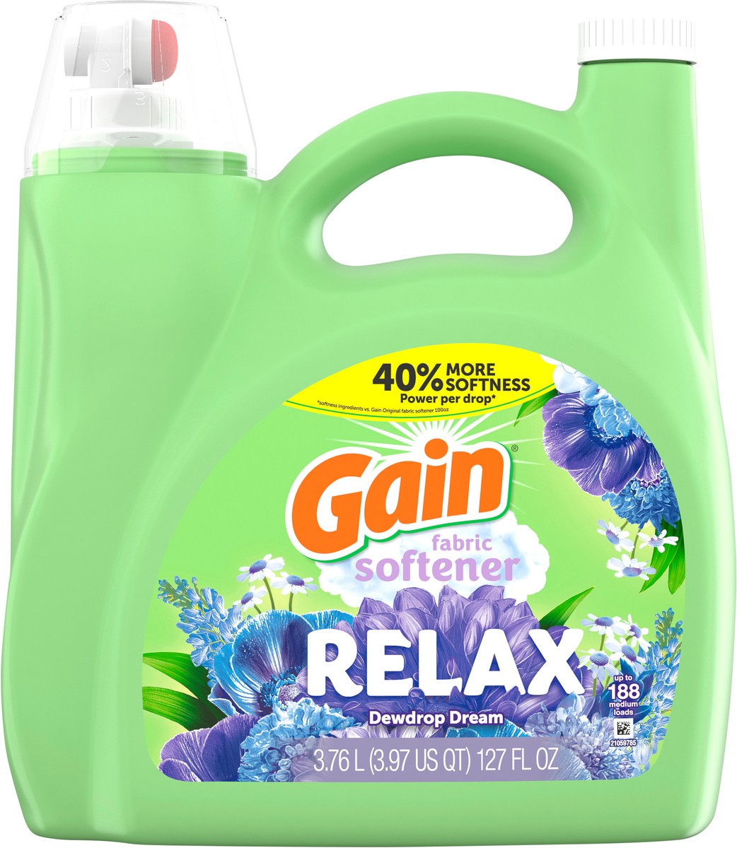 slide 5 of 9, Gain Liquid Fabric Enhancer Relax 127 Ounces, 127 oz
