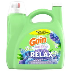 Gain Liquid Fabric Enhancer Relax 127 Ounces