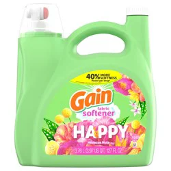 Gain Liquid Fabric Enhancer Happy 127 Ounces