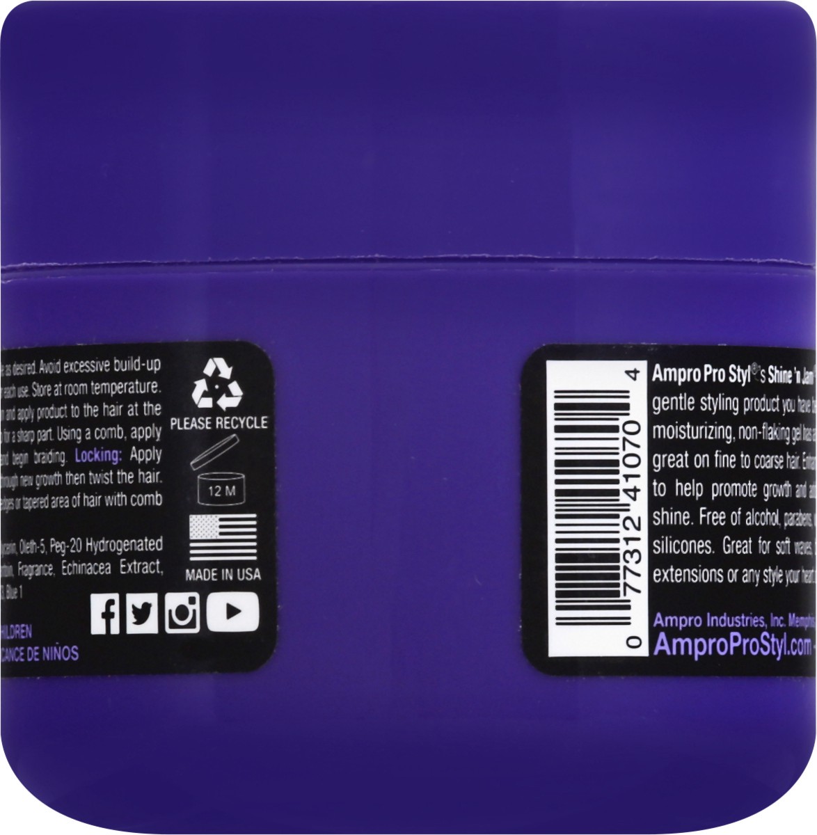 slide 2 of 9, Shine n Jam With Echinacea Regular Hold Conditioning Gel 4 oz, 4 oz