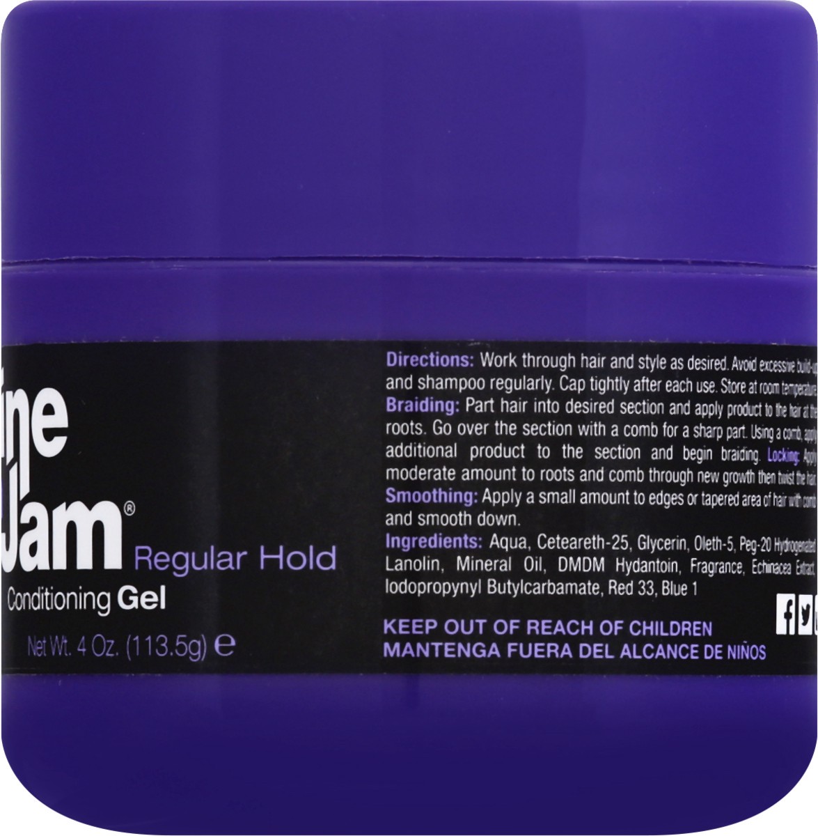 slide 8 of 9, Shine n Jam With Echinacea Regular Hold Conditioning Gel 4 oz, 4 oz