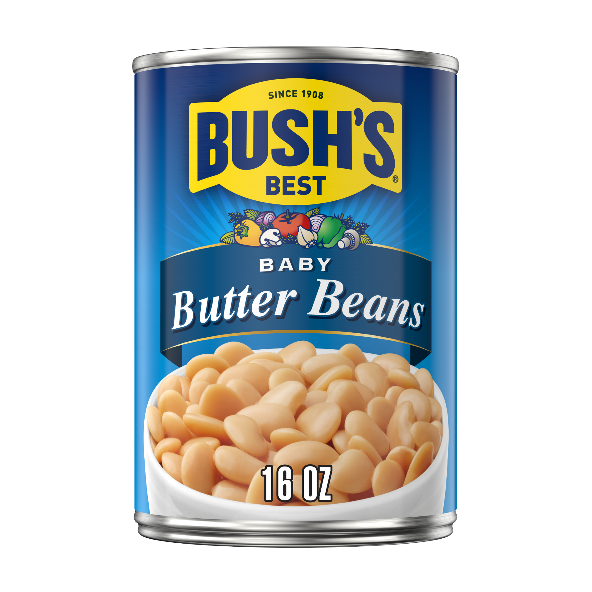 slide 1 of 1, Bush's Best Bush's Baby Butter Beans 16 oz, 16 oz