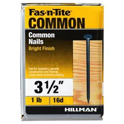 Hillman Common Nail Bright 16D 3-1/2 inch