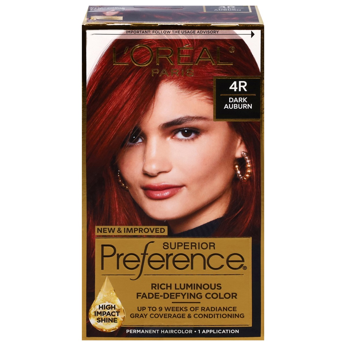 slide 3 of 4, L'Oréal 4R Dark Auburn Permanent Haircolor 1 Each, 1 ct