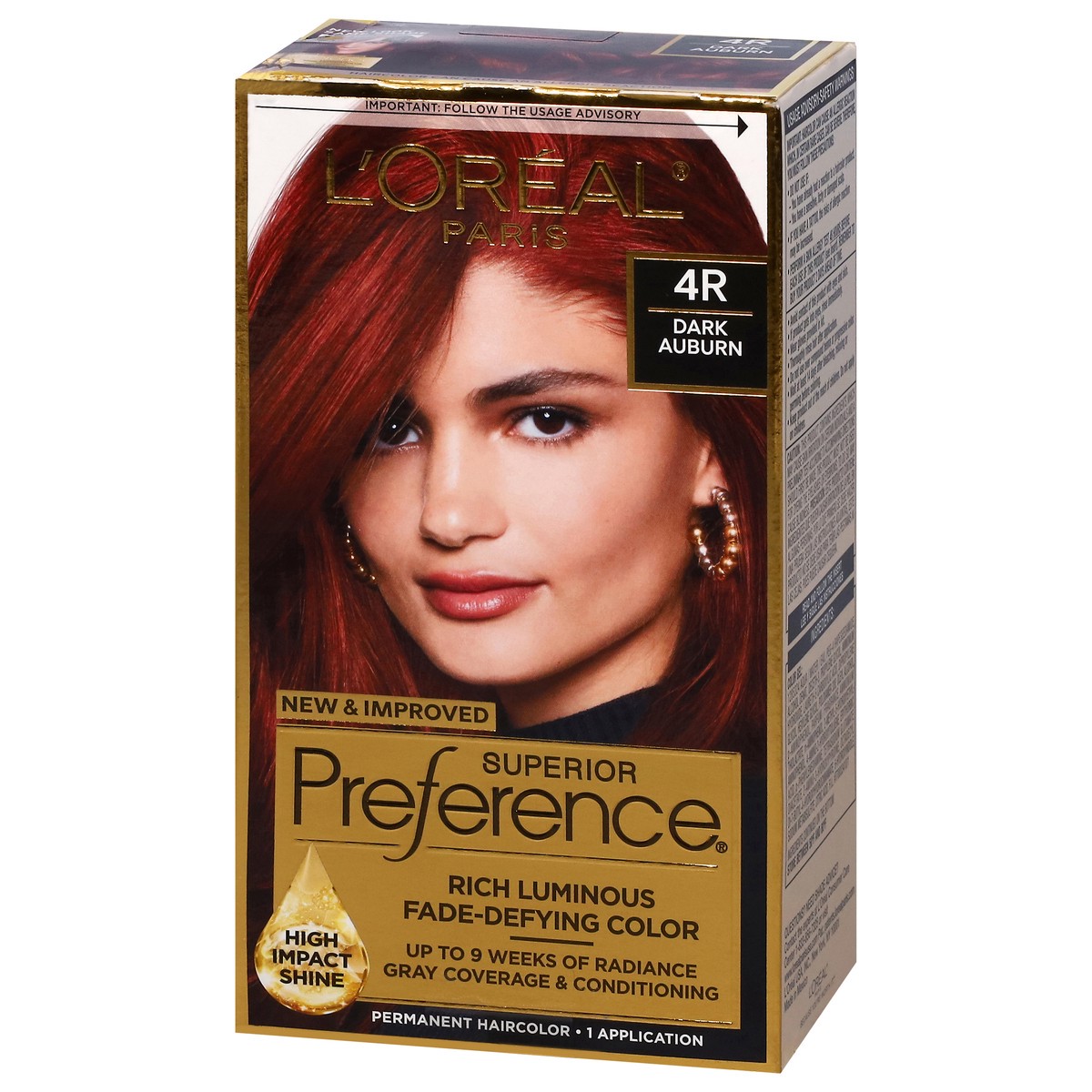 slide 2 of 4, L'Oréal 4R Dark Auburn Permanent Haircolor 1 Each, 1 ct
