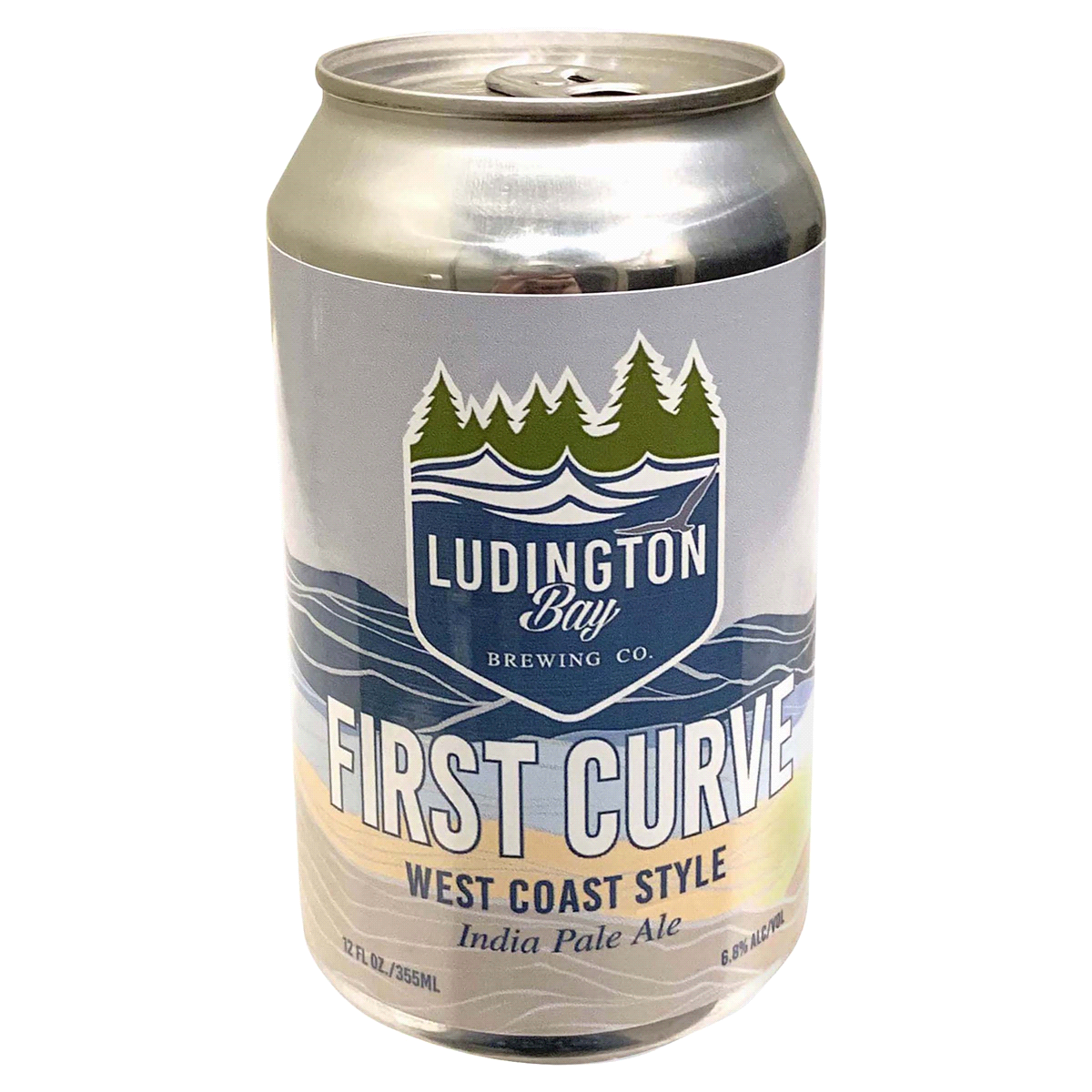 slide 1 of 5, Ludington Bay First Curve Ipa 6 Pack Can, 12 oz