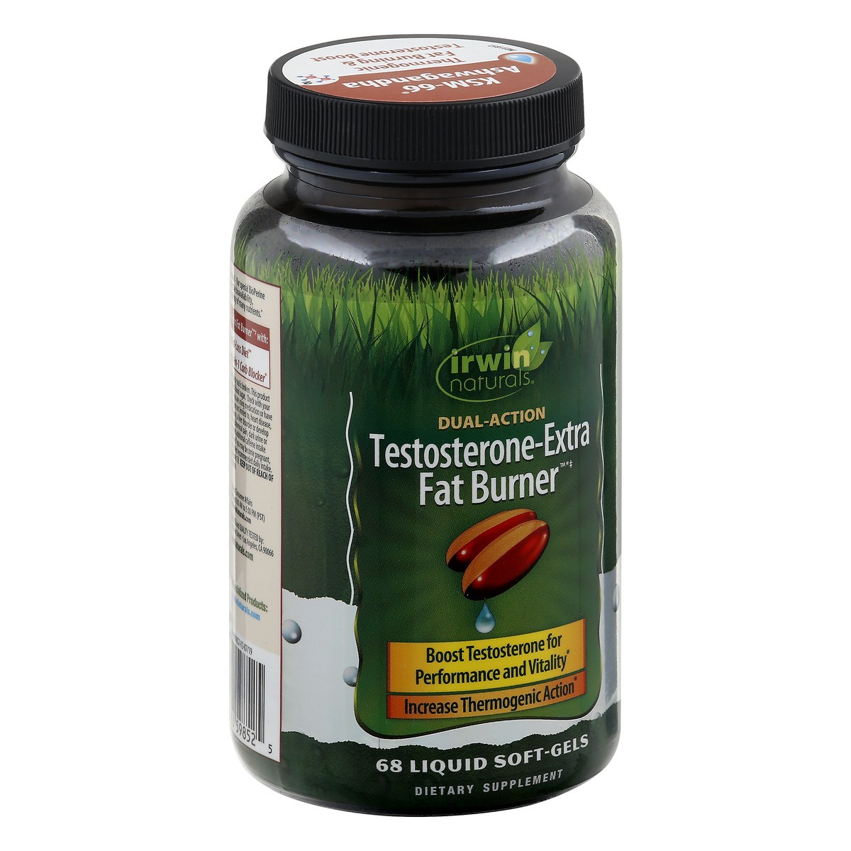 slide 5 of 12, Irwin Naturals Dual Action Testosterone-Extra Liquid Soft-Gels Fat Burner 68 ea, 68 ct