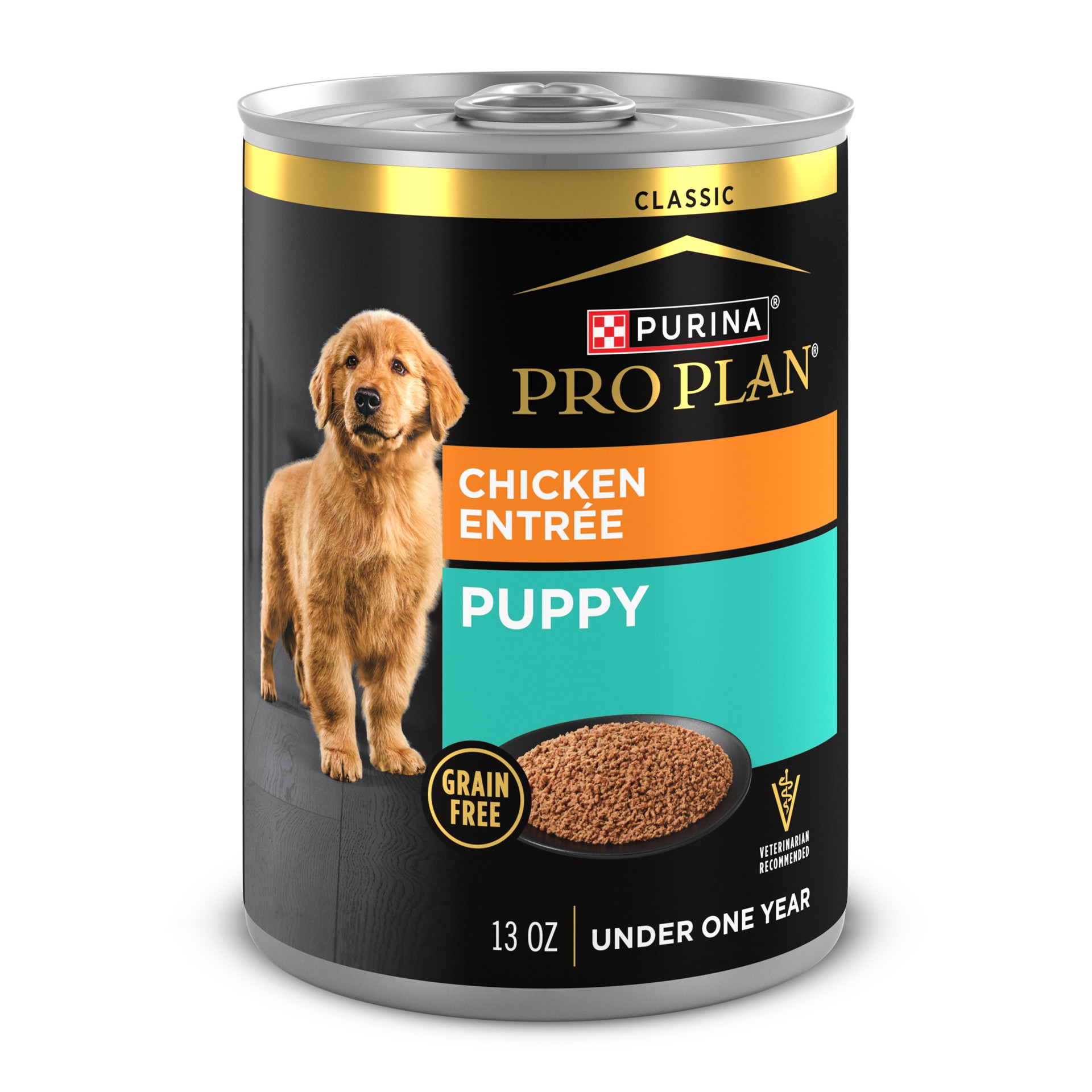 slide 1 of 8, Purina Pro Plan Grain Free Wet Puppy Food, Classic Chicken Entrée, 13 oz