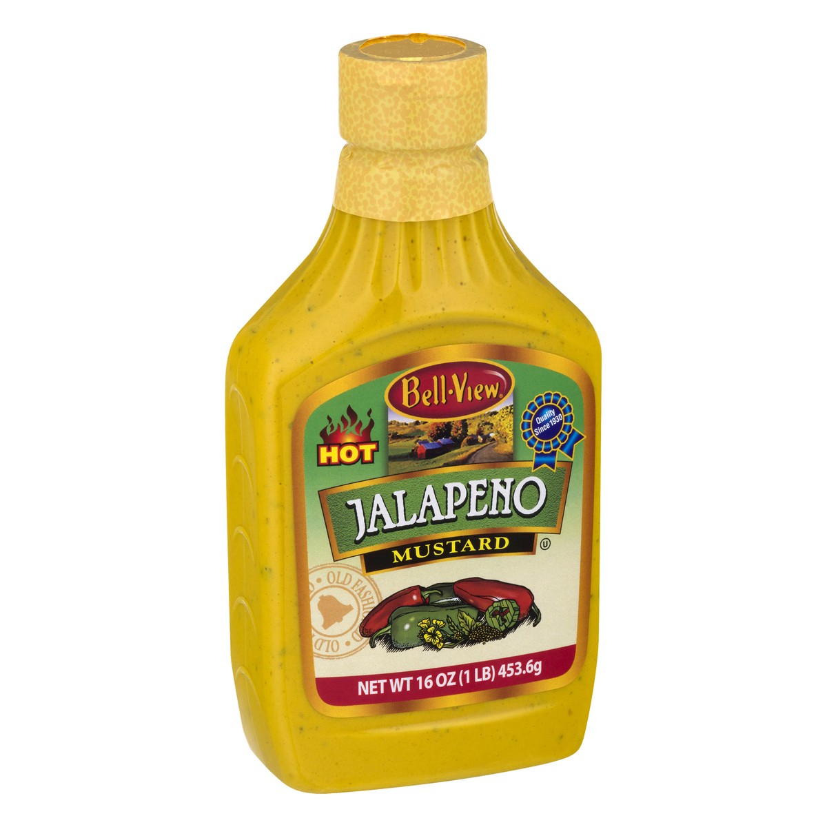 slide 4 of 4, Bell-View Hot Jalapeno Mustard 16 oz, 16 oz