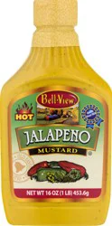 Bell-View Hot Jalapeno Mustard 16 oz