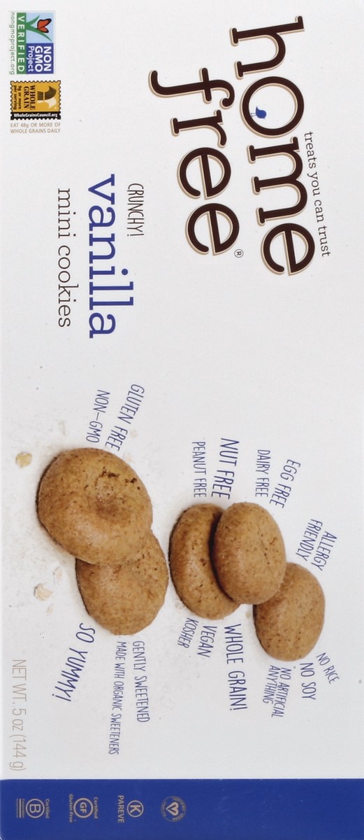 slide 5 of 6, Homefree Vanilla Mini Cookies 5 oz, 5 oz