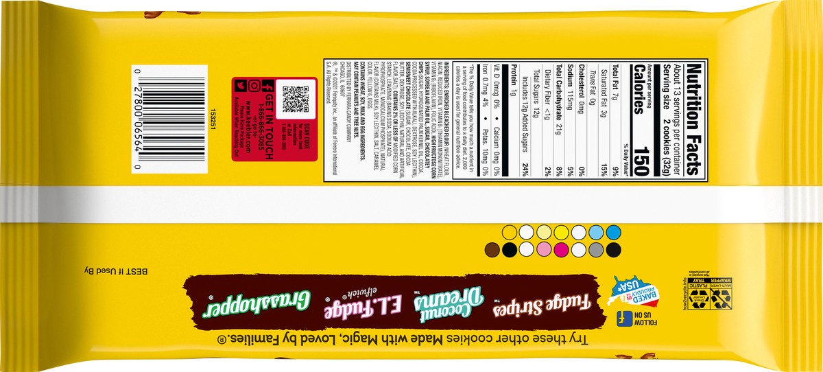 slide 7 of 14, Keebler Brands 06564 153251 Soft Batch Choc Chip Cookies OW Everyday 15oz No PMT, 15 oz