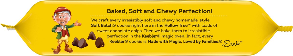 slide 10 of 14, Keebler Brands 06564 153251 Soft Batch Choc Chip Cookies OW Everyday 15oz No PMT, 15 oz