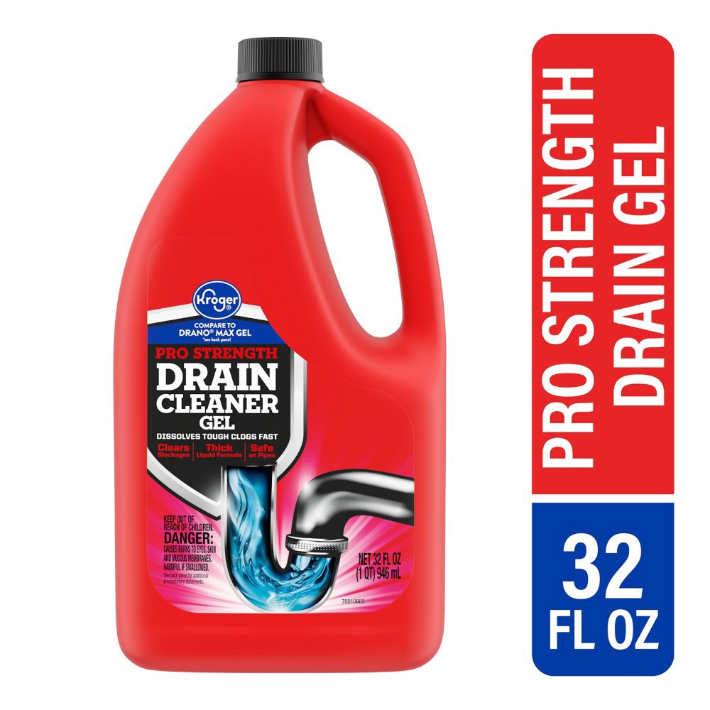 slide 1 of 1, Kroger Pro Strength Drain Cleaner Gel, 32 fl oz