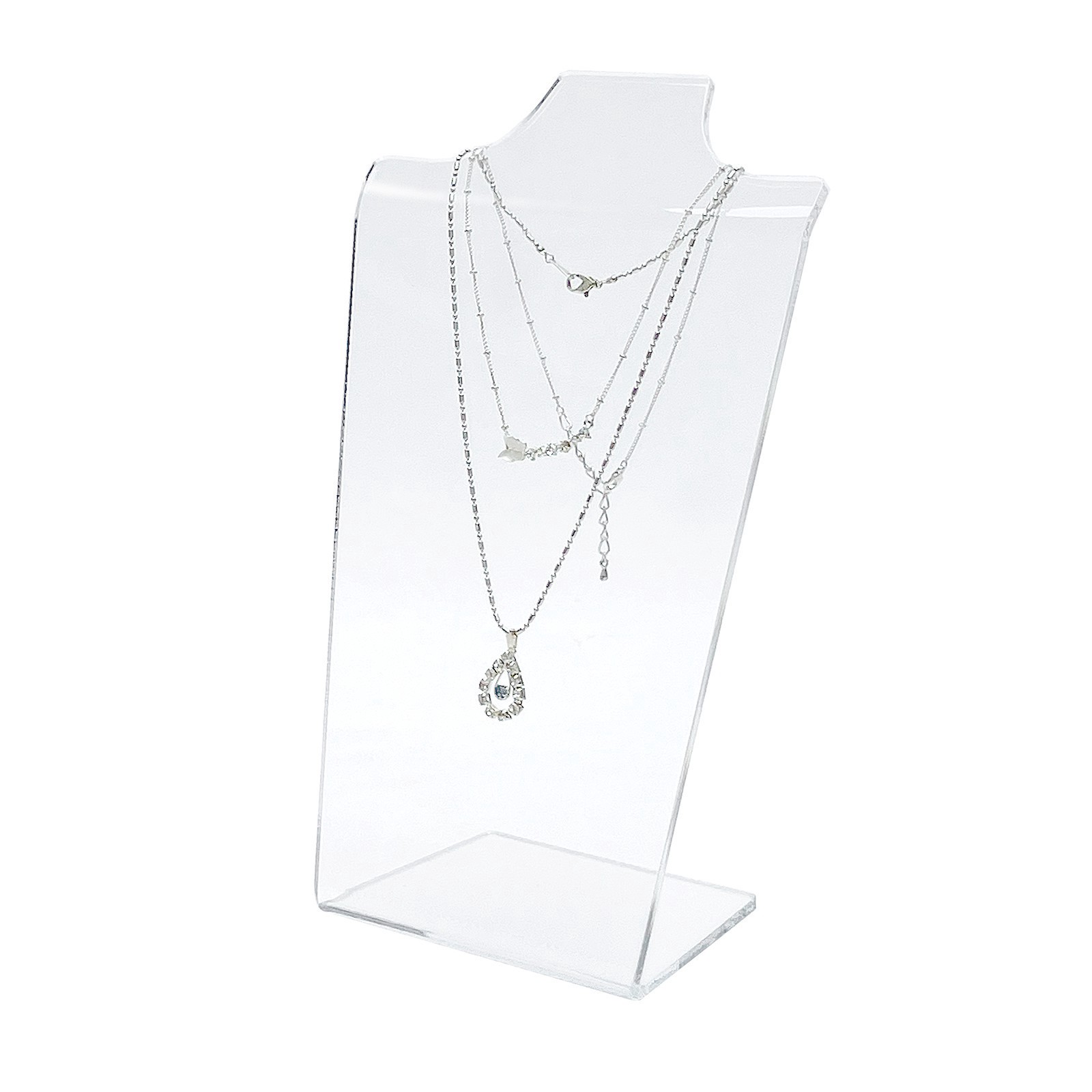 slide 2 of 4, 9.6" Acrylic Necklace Display By Bead Landing, 5.9 in x 3.2 in x 9.6 in