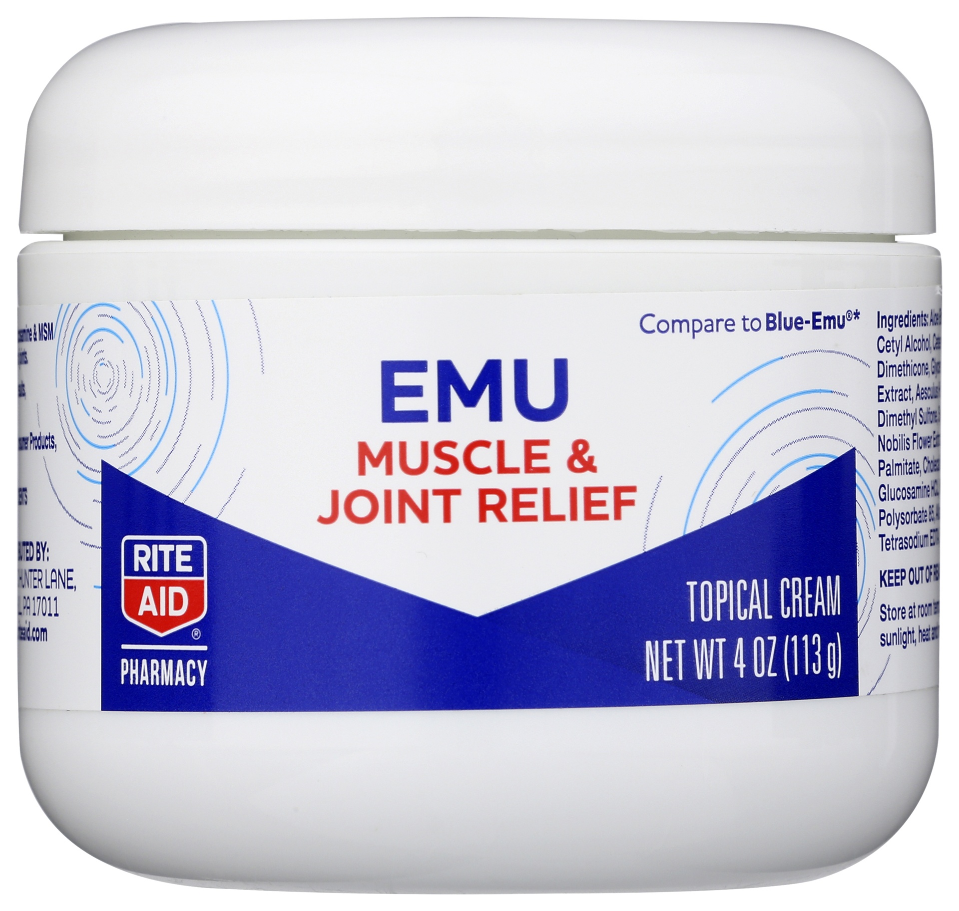 slide 1 of 3, Rite Aid Emu Muscle and Joint Relief Topical Cream, 4 oz