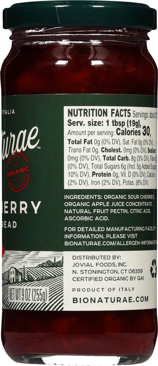 slide 2 of 14, bionaturae Sour Cherry Fruit Spread 9 oz, 9 oz