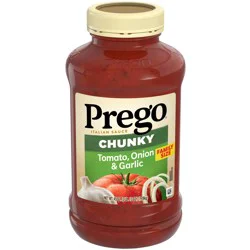 Prego Chunky Tomato, Onion and Garlic Pasta Sauce, 45 oz