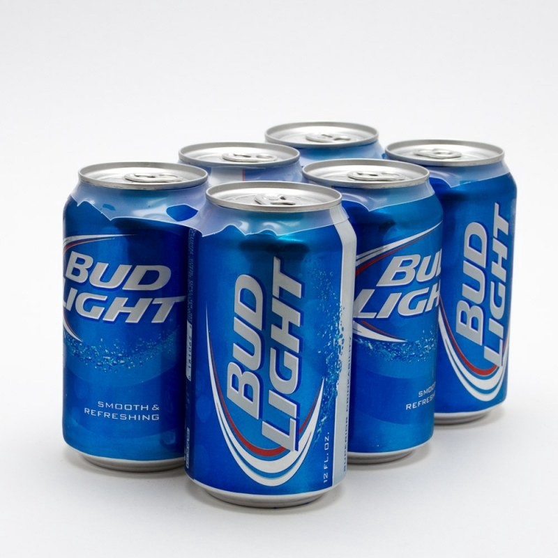 slide 1 of 1, Bud Light, 6 ct 12 oz cn