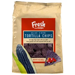 Fresh from Meijer Blue Corn Tortilla Chips, 14 oz