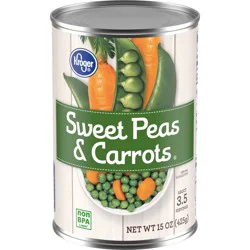 Kroger Sweet Peas & Carrots - 15 oz