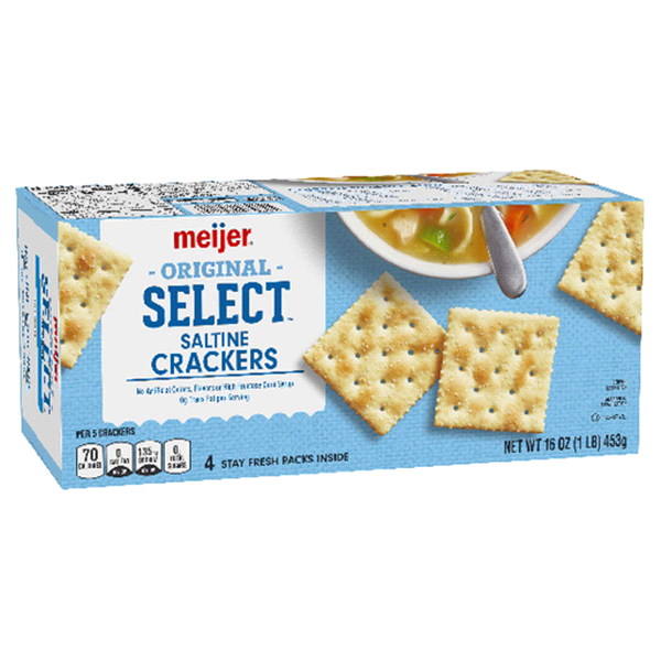 slide 1 of 3, Meijer Select Saltines, 16 oz