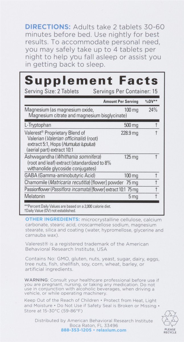 slide 2 of 9, Relaxium Relaxium Sleep Tabs, 30 ct
