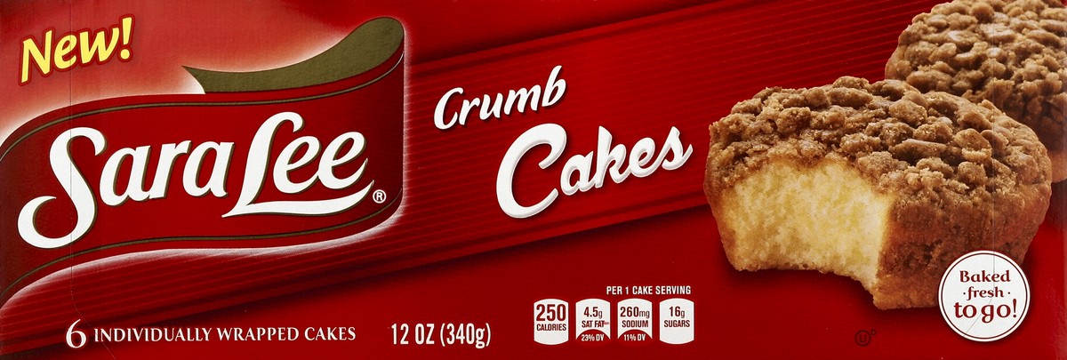 slide 4 of 4, Sara Lee Crumb Cakes 6 ea, 6 ct