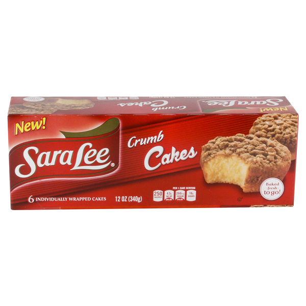 slide 1 of 4, Sara Lee Crumb Cakes 6 ea, 6 ct