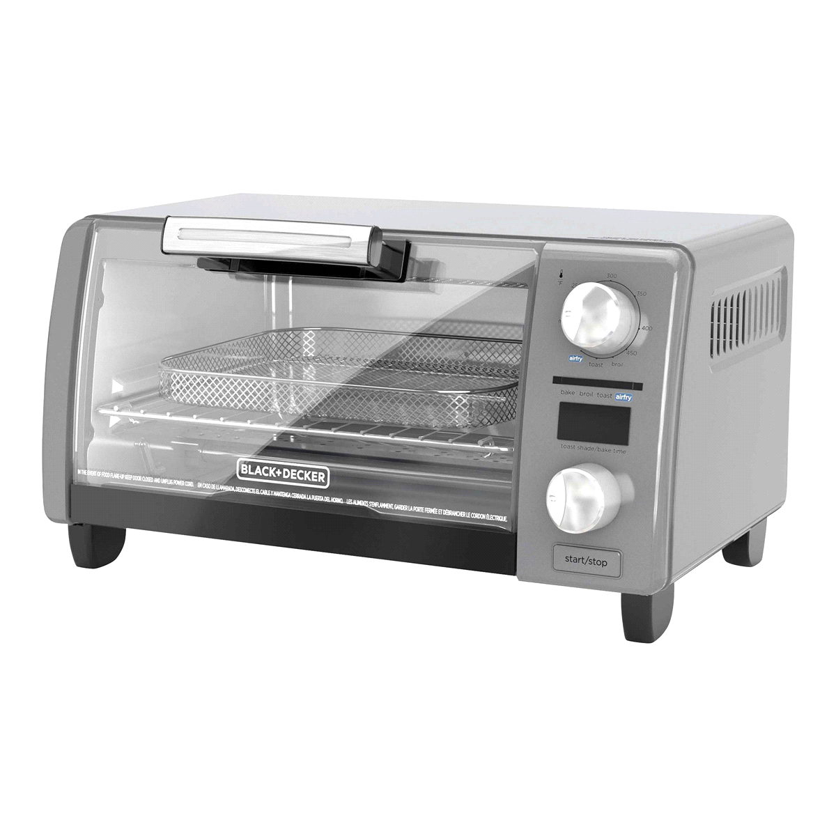 slide 1 of 1, Black + Decker Digital Air Fry Toaster Oven - Silver, 1 ct