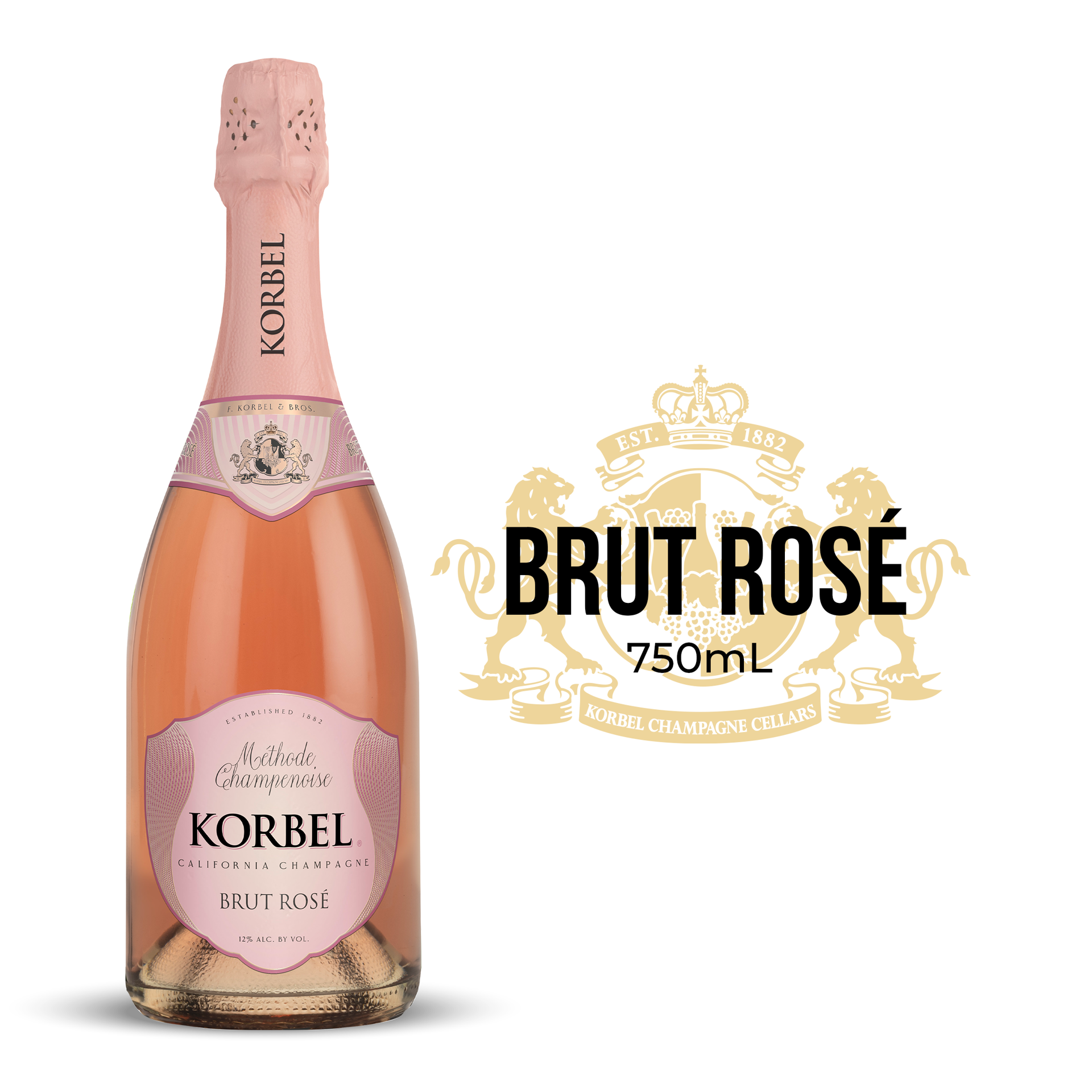 slide 1 of 5, Korbel Brut Rose California Champagne 750 mL 24 Proof, 750 ml