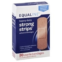 slide 1 of 1, Equaline Waterproof Bandage Strips, 20 ct