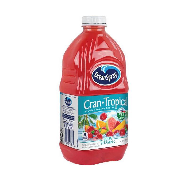slide 2 of 4, Ocean Spray Cran-Tropical™ Cranberry Tropical Juice Drink, 64 Fl Oz Bottle, 64 fl oz