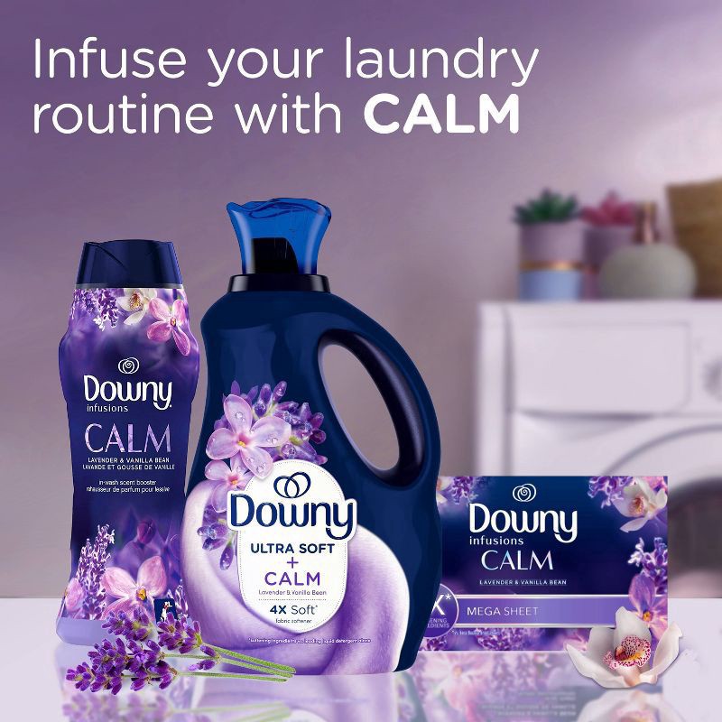 slide 3 of 8, Downy Ultra Soft Liquid Fabric Enhancer Calm Scent 38 Ounces, 38 oz
