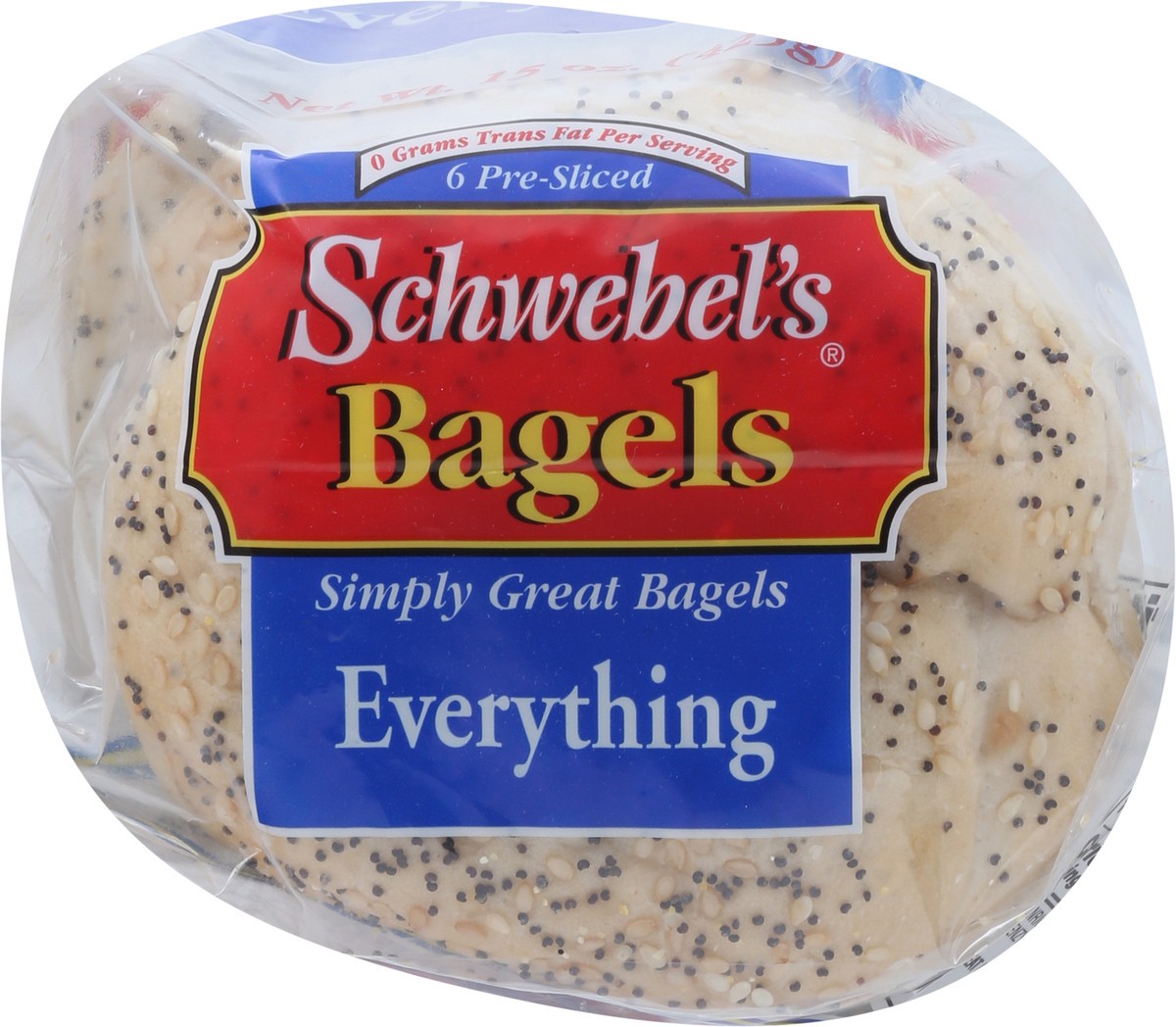 slide 4 of 14, Schwebel Everything Bagel, 15 ct