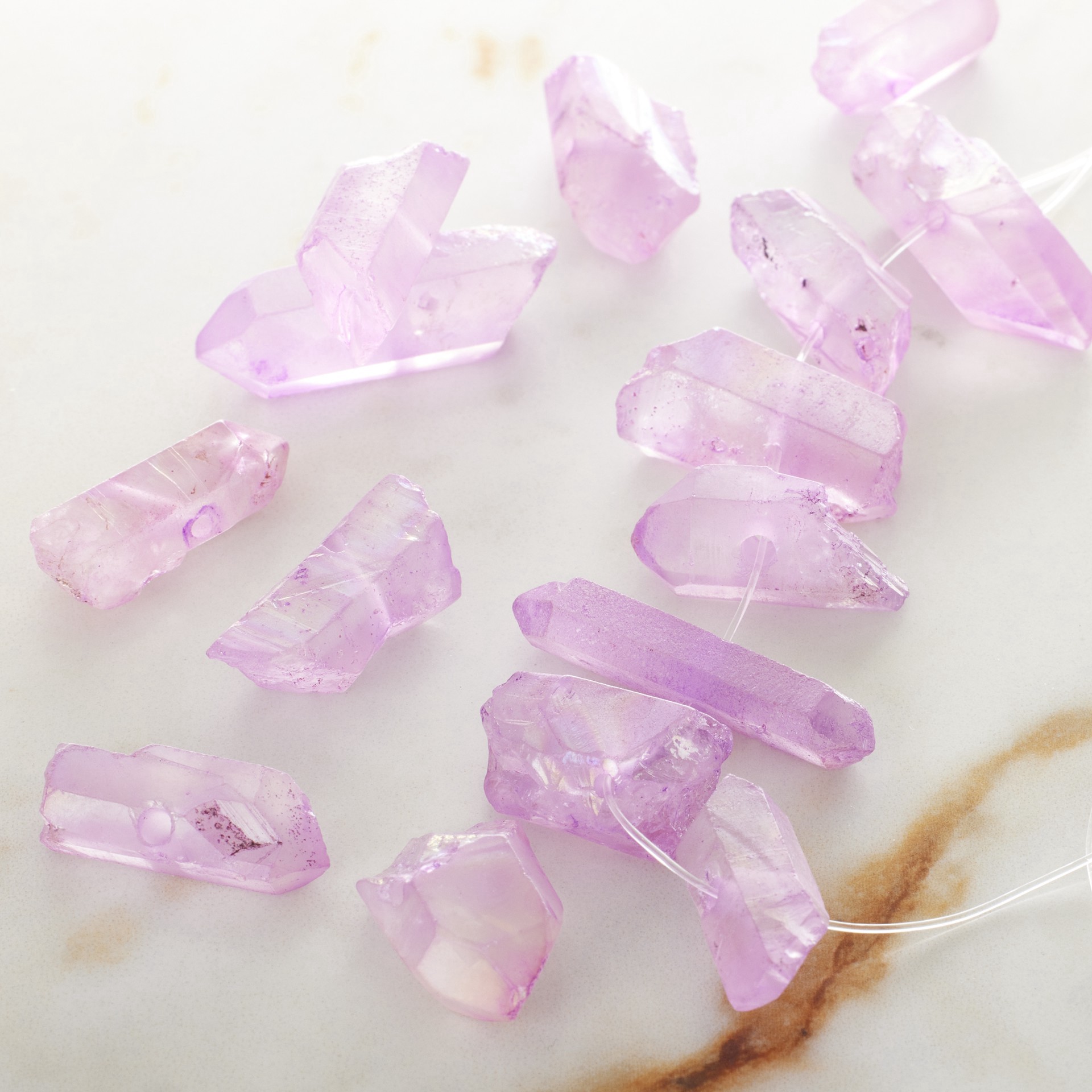 slide 2 of 3, Purple Crystal Chunky Beads By Bead Landing, 18 mm