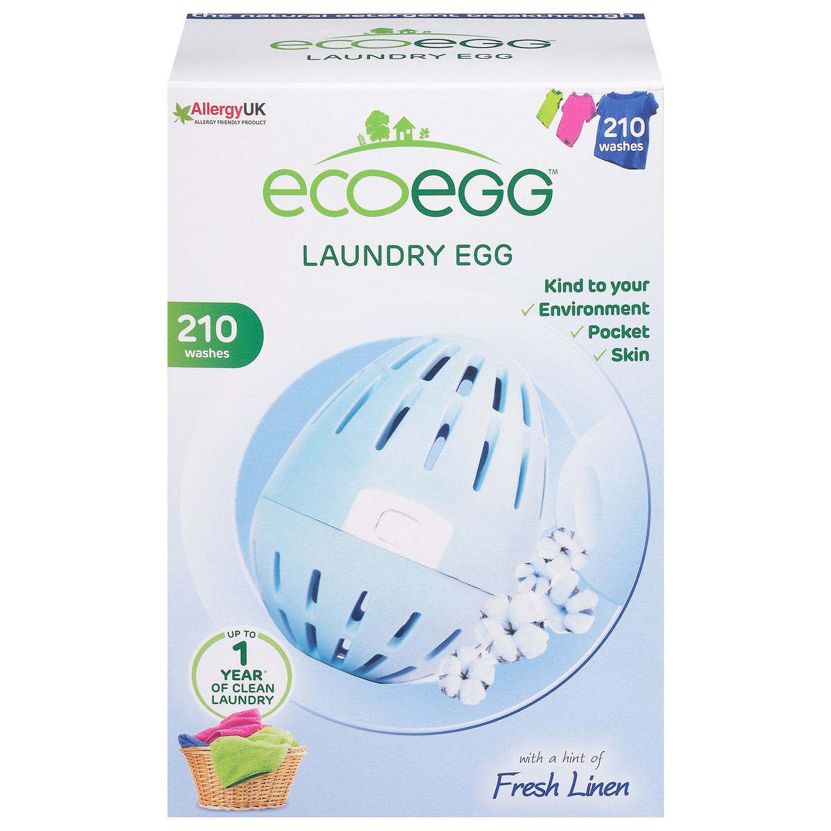 slide 1 of 11, Ecoegg Fresh Linen Laundry Egg 1 ea, 1 ea