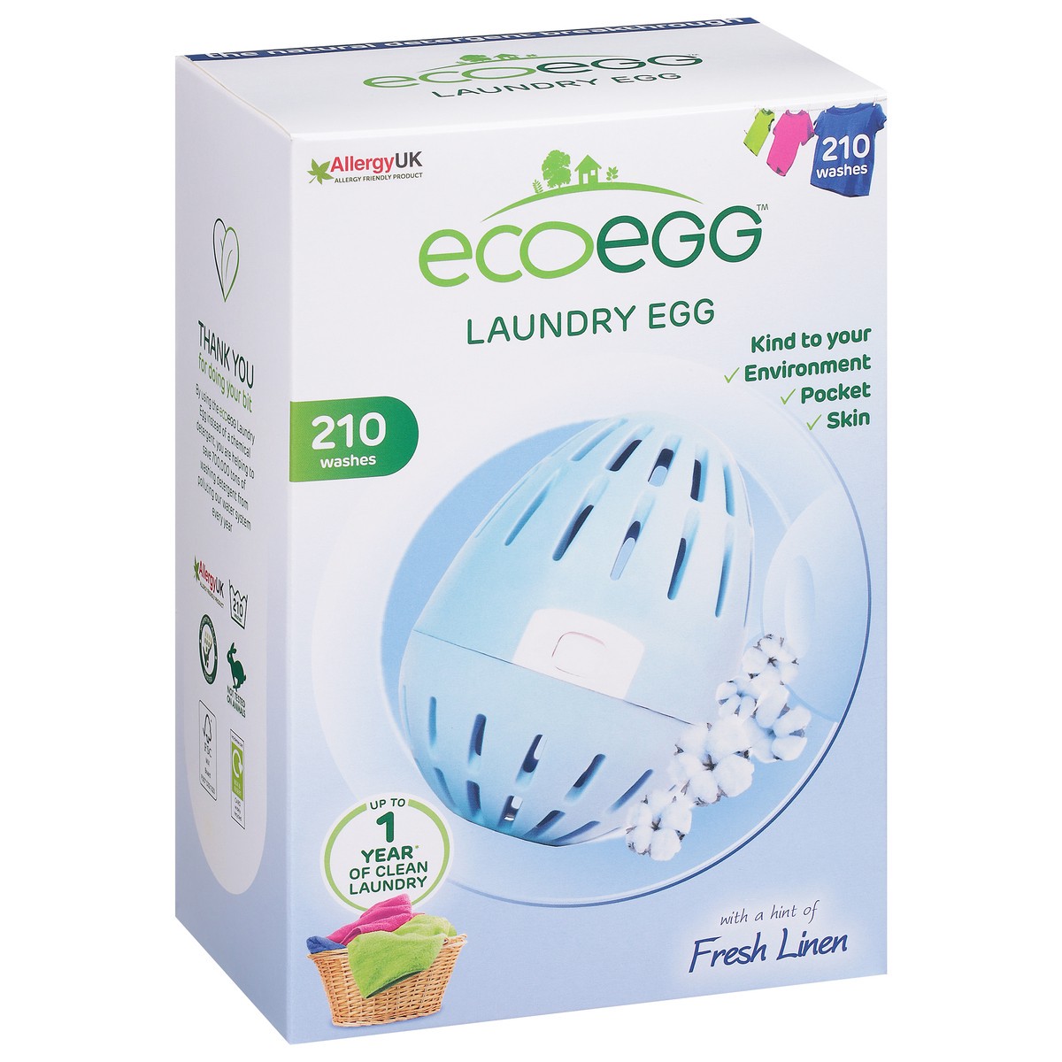 slide 6 of 11, Ecoegg Fresh Linen Laundry Egg 1 ea, 1 ea