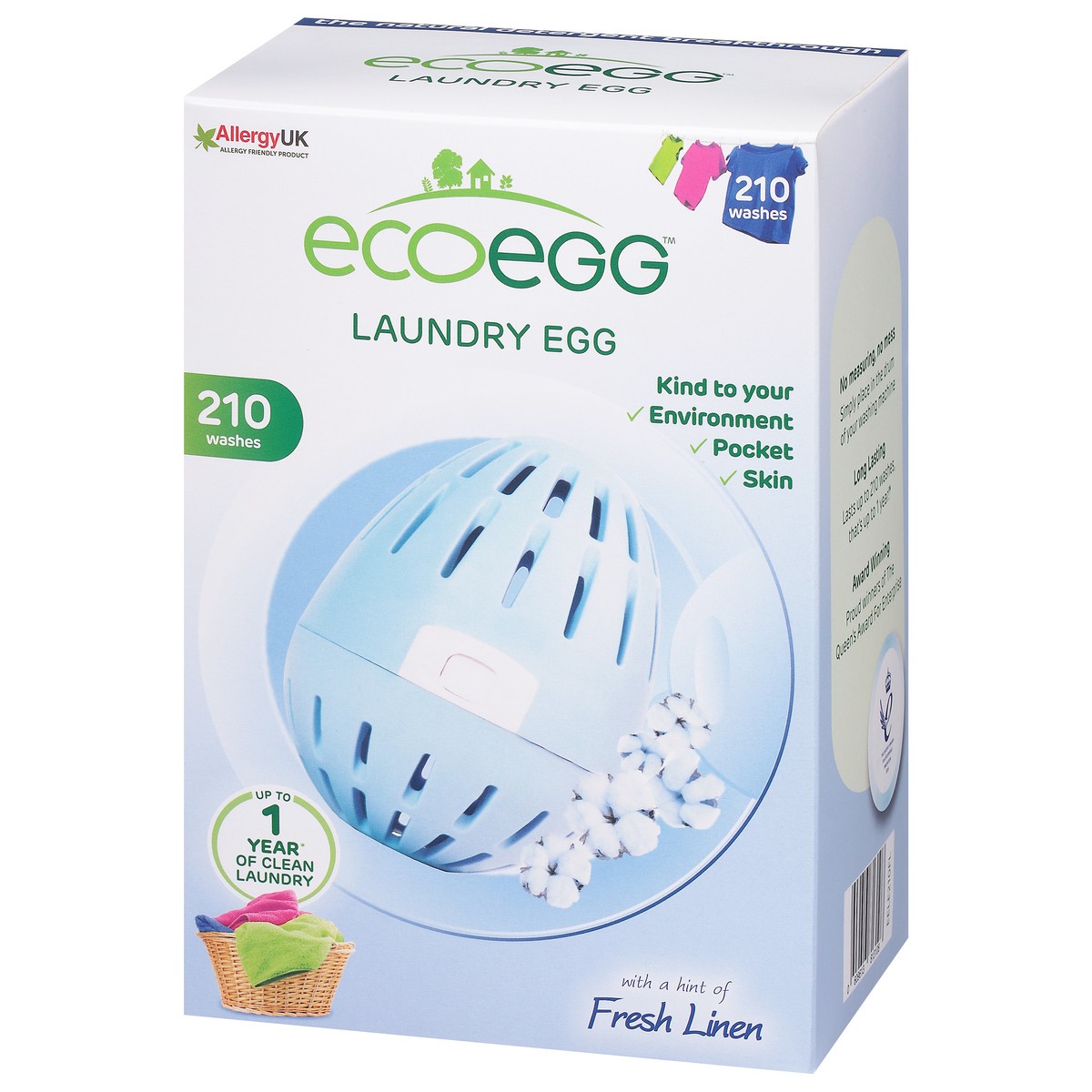 slide 10 of 11, Ecoegg Fresh Linen Laundry Egg 1 ea, 1 ea