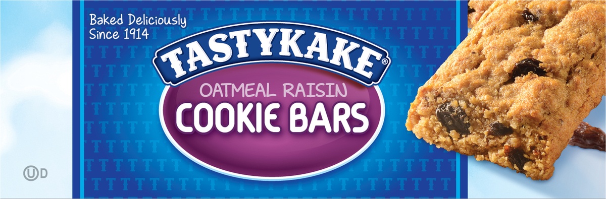 slide 8 of 11, Tastykake Oatmeal Raisin Cookie Bars Family 6 pack Wrapper 6 ea, 12 oz