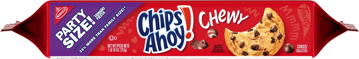 slide 4 of 9, Chips Ahoy! Chewy Cookies Party Size, 26 oz