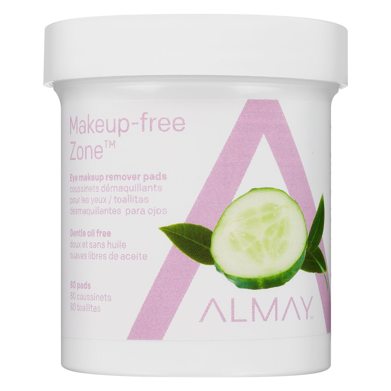 slide 1 of 7, Almay Oil Free Eye Makeup Remover Pads, 80 ct