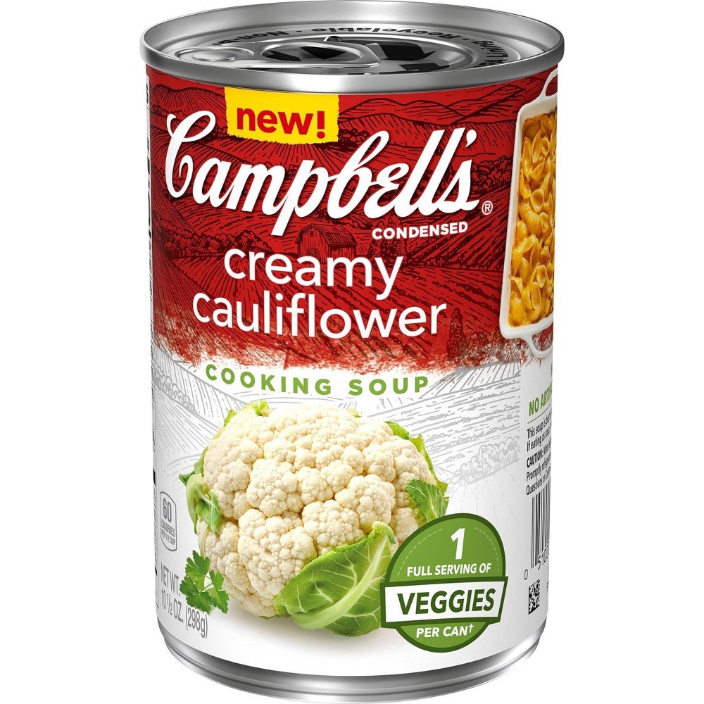 slide 6 of 6, Campbell's Condensed Creamy Cauliflower Cooking Soup, 10.5 oz